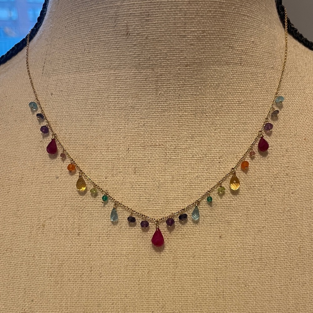 [Christina Stankard] Multi Gemstone Necklace